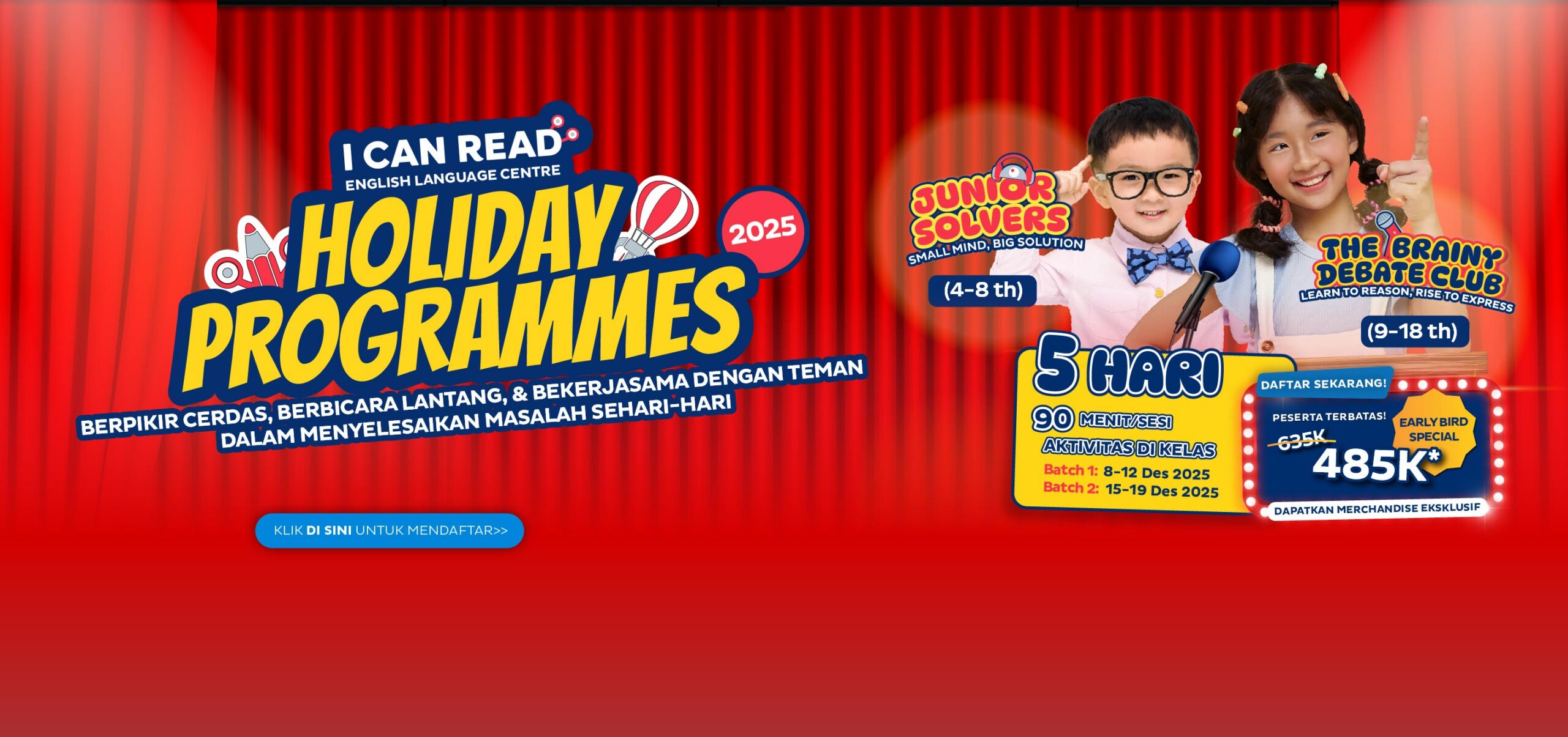 I CAN READ Holiday Programmes 2025